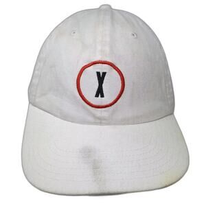 Apollo USA Baseball Cap Hat White Black Slideback OS Trust No One Embroidered